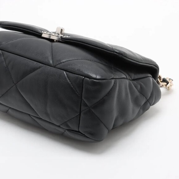 CHANEL 19 Lambskin Chain Shoulder Bag Gold x Silver - Picture 4 of 17